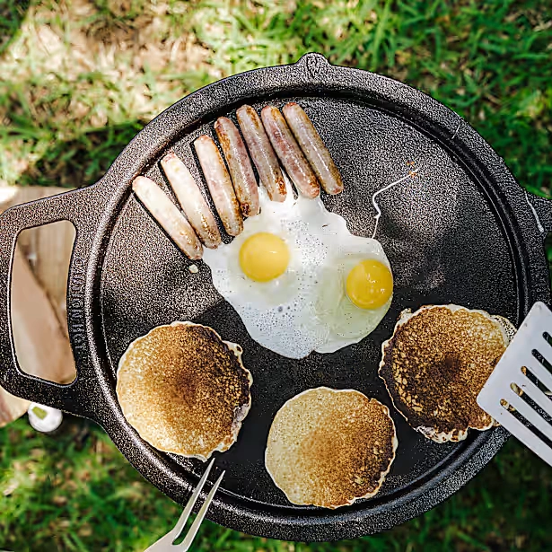Ranger 15" Cast Iron Griddle Top + Hub 3 Ranger 15" Cast Iron Griddle Top + Hub