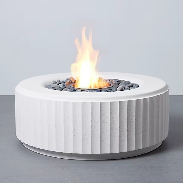 Amani Round Bioethanol Fire Pit