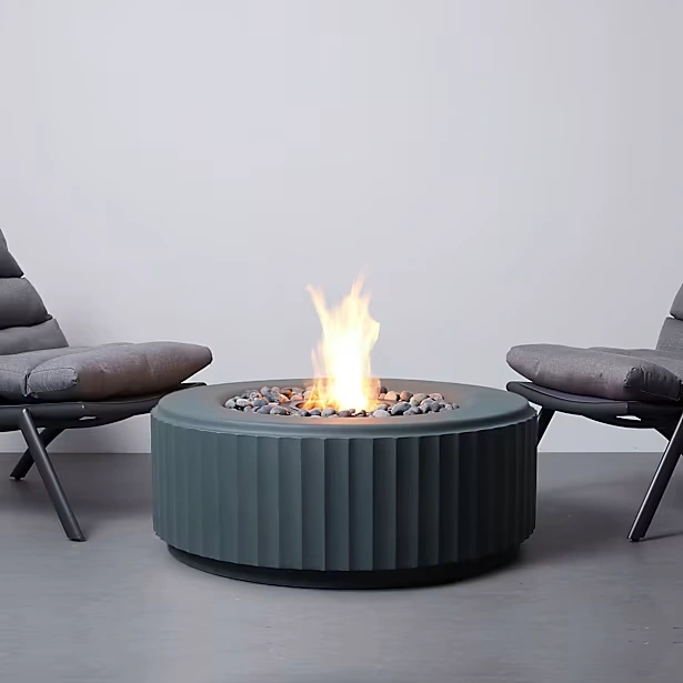 Amani Round Bioethanol Fire Pit