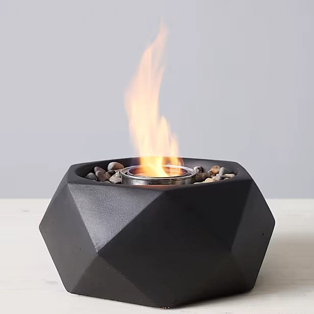 Geo Tabletop Fire Bowl