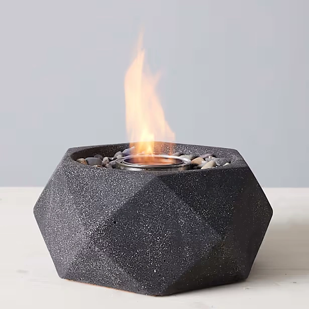 Geo Tabletop Fire Bowl