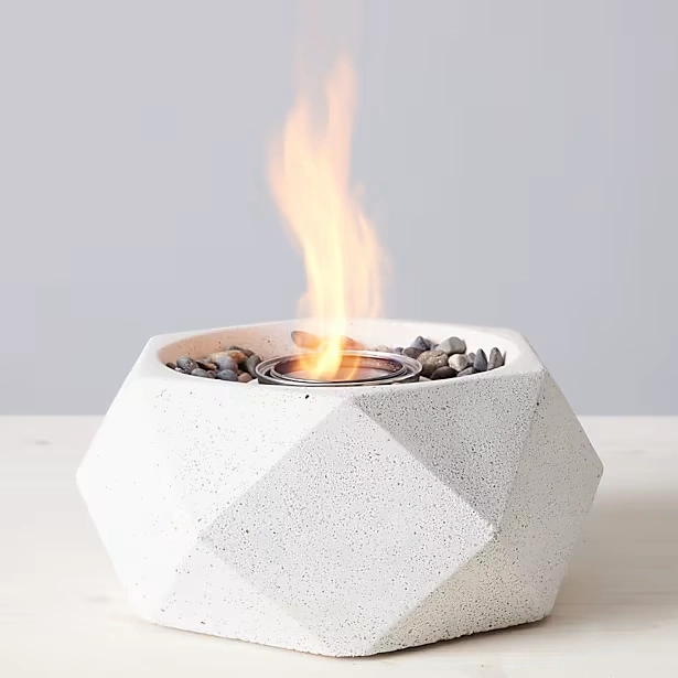 Geo Tabletop Fire Bowl