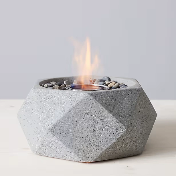 Geo Tabletop Fire Bowl