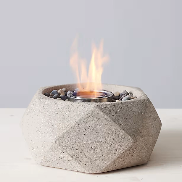 Geo Tabletop Fire Bowl